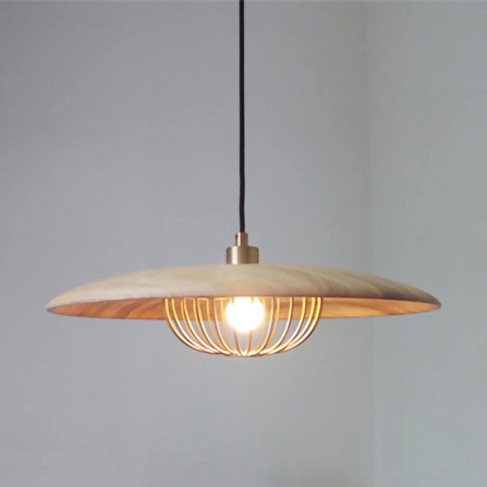 Rinoira lampa wisząca w stylu retro vintage z drewna