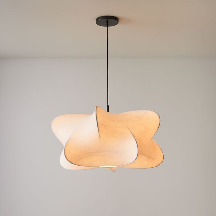 Luxe Silk nowoczesna lampa wisząca z jedwabiu