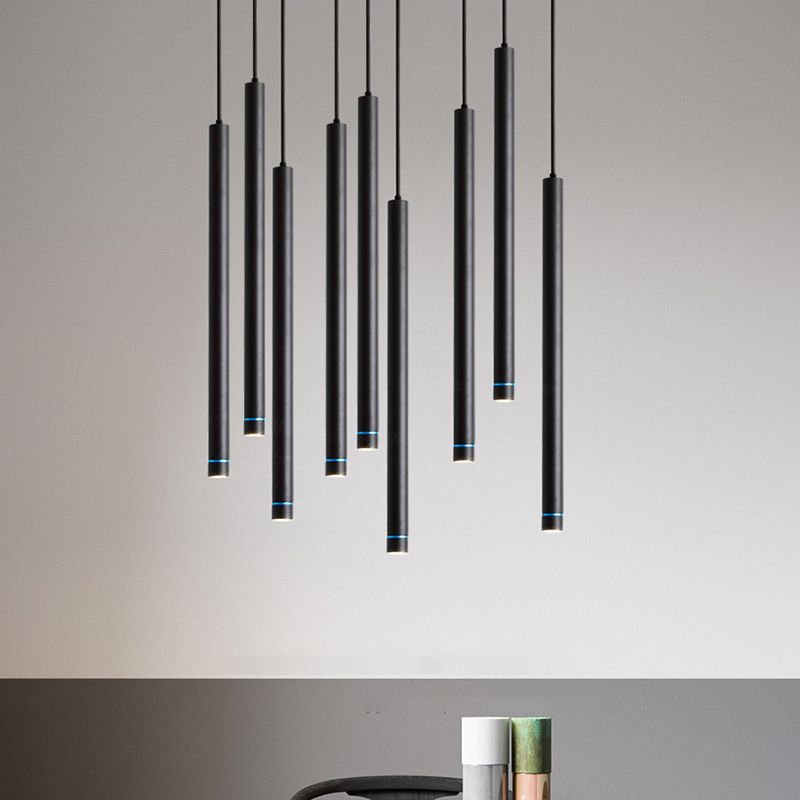Arisha liniowa minimalistyczna cylindryczna lampa wisząca