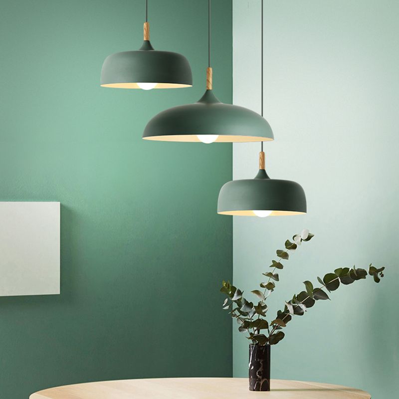 Aria nowoczesna lampa wisząca kopuła Macaron jadalnia