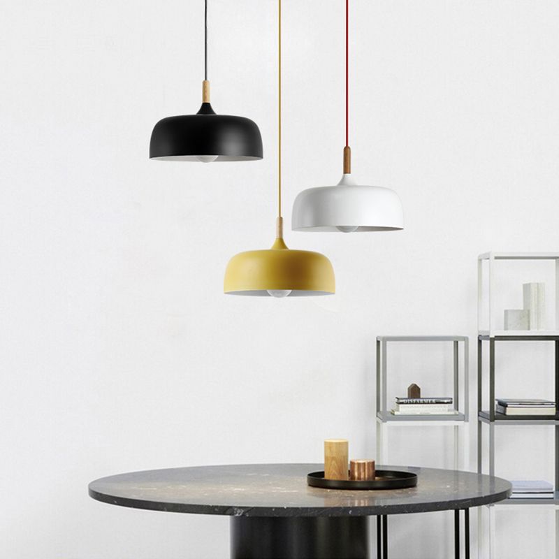 Aria nowoczesna lampa wisząca kopuła Macaron jadalnia