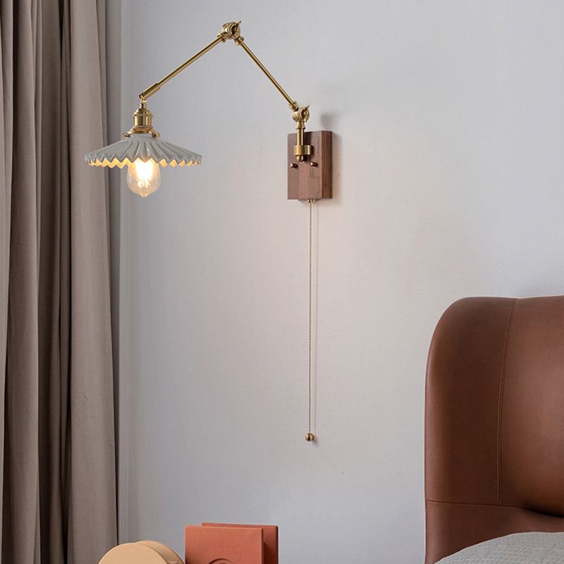 Muto lampa ścienna nowoczesna, składana i regulowana, metalowa, do pokoju studyjnego