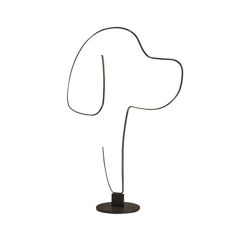 Edge nowoczesna lampa stojąca z metalu w kształcie kota/psa