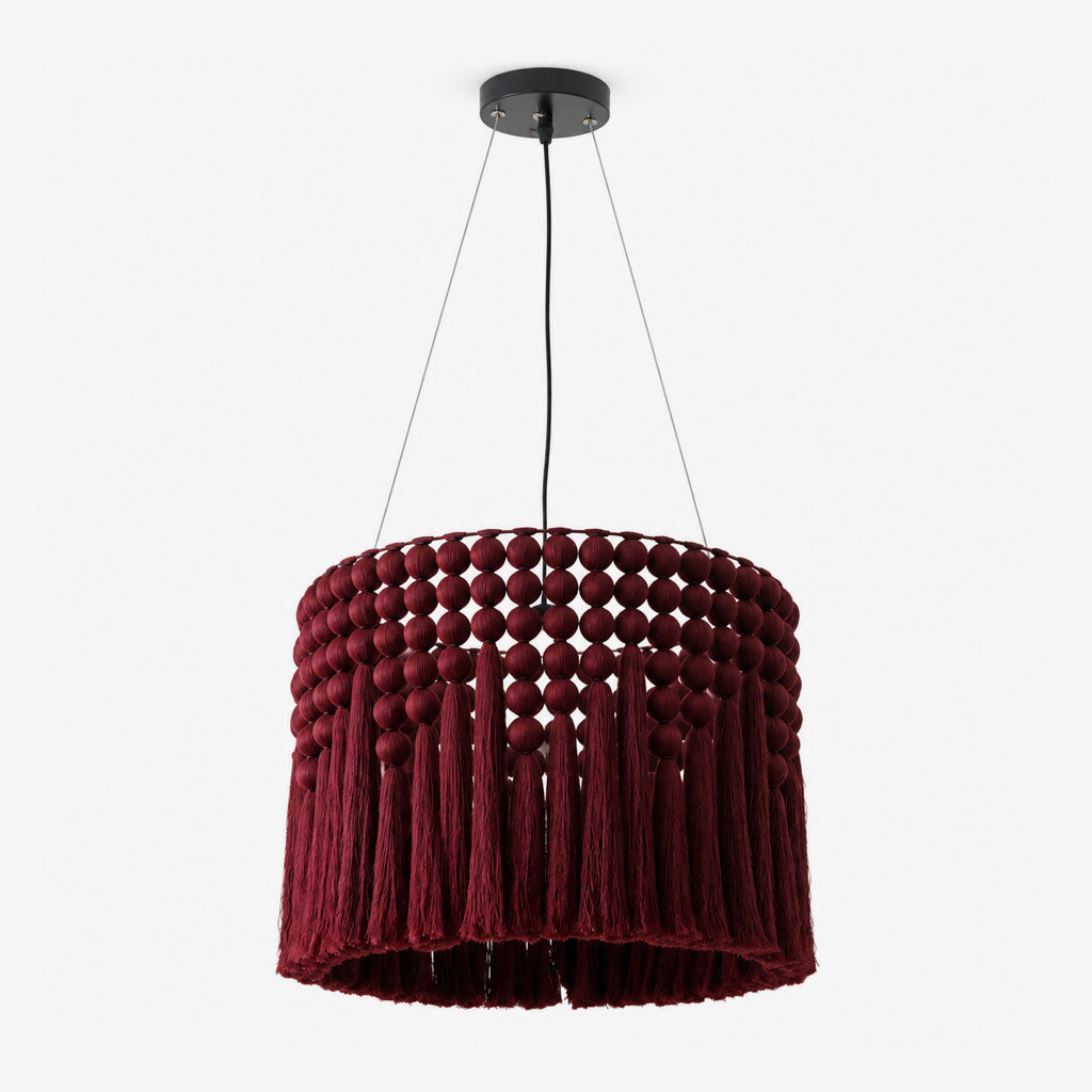 Verleigh Lampa Wisząca Makramowa Z Frędzlami