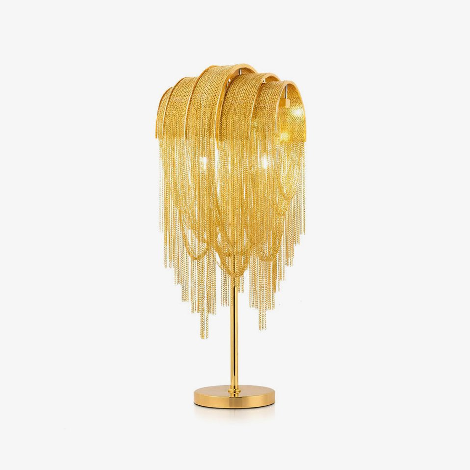 Hune artystyczna lampa stołowa ze stali