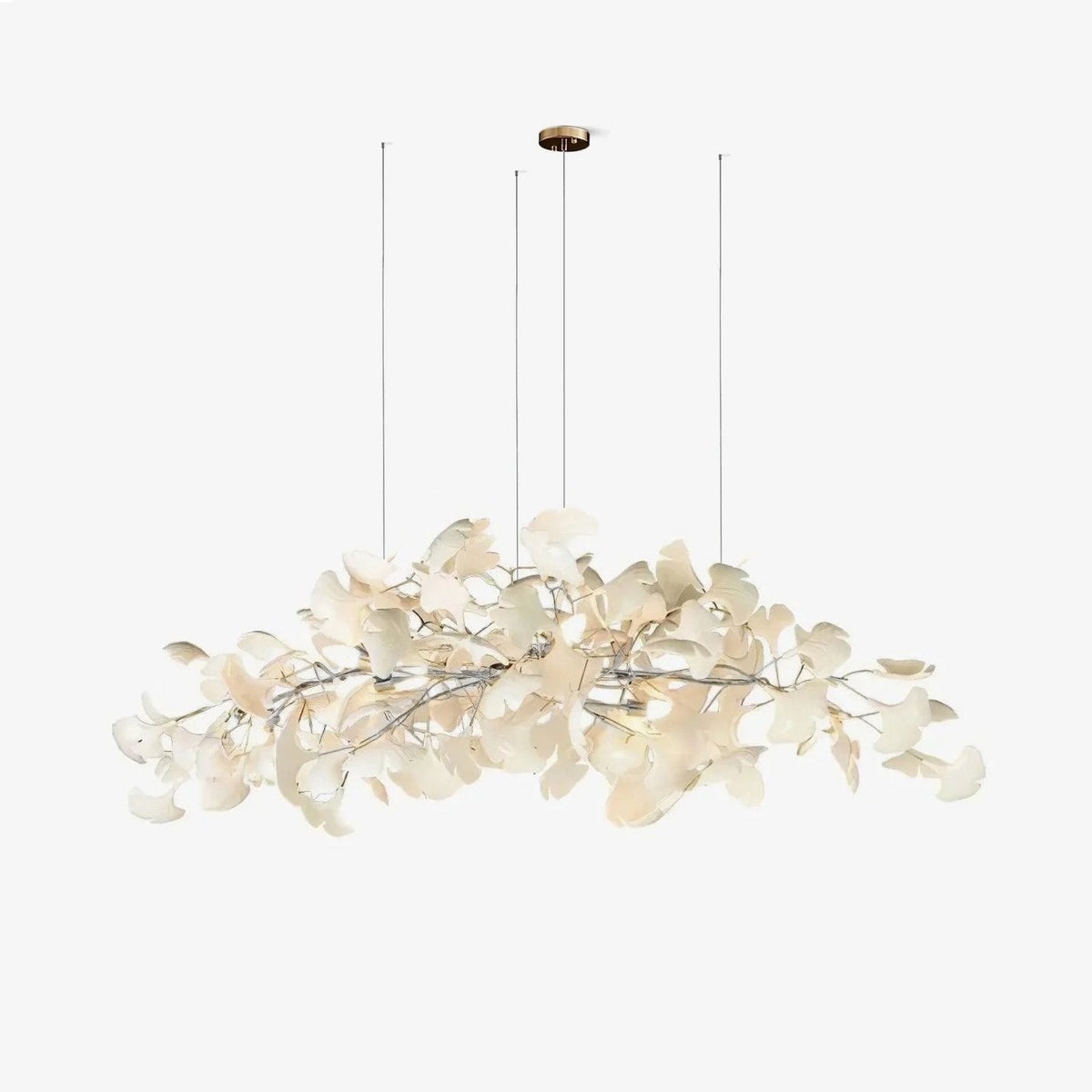 Oriiselle żyrandol ceramiczny Gingko Petal Gold