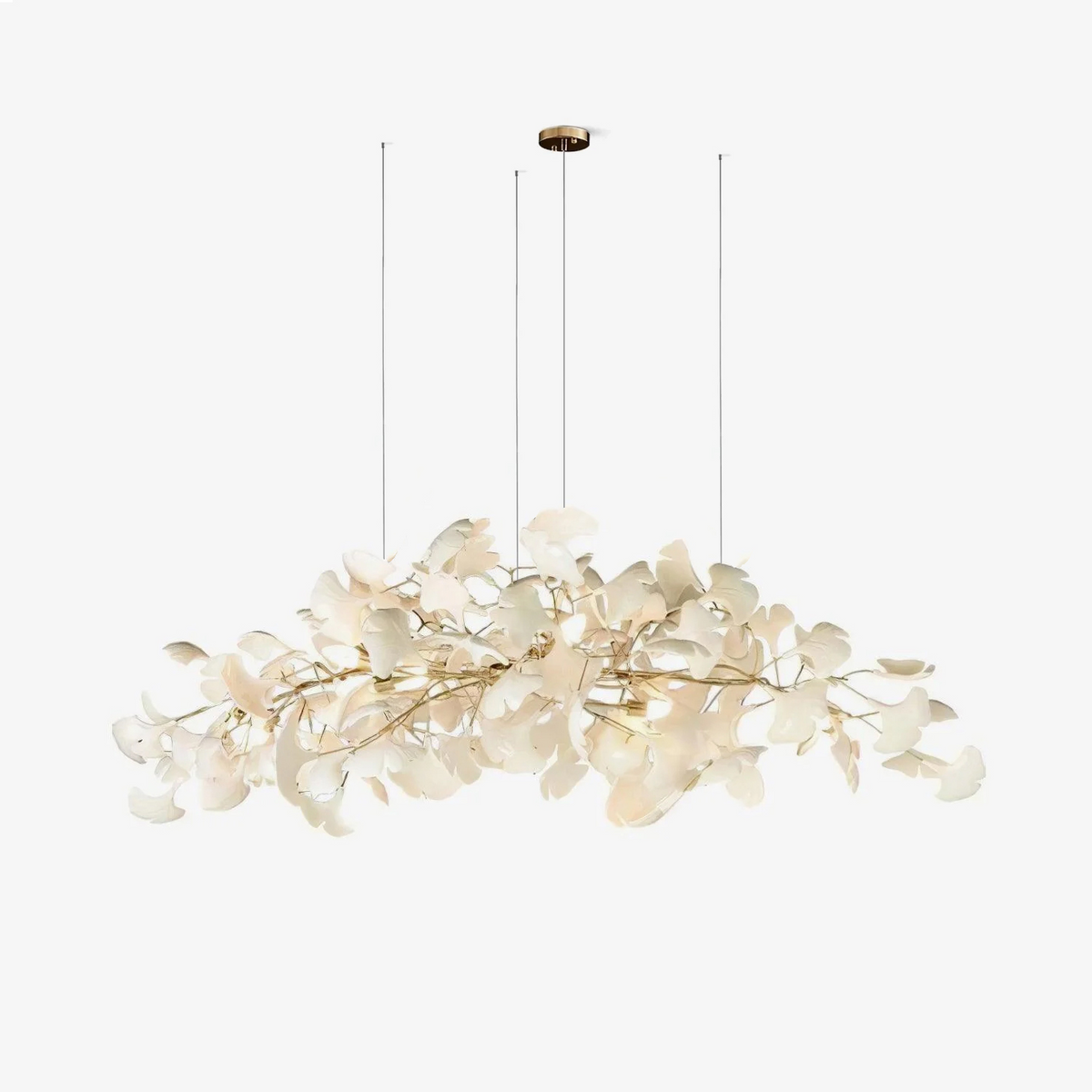 Oriiselle żyrandol ceramiczny Gingko Petal Gold