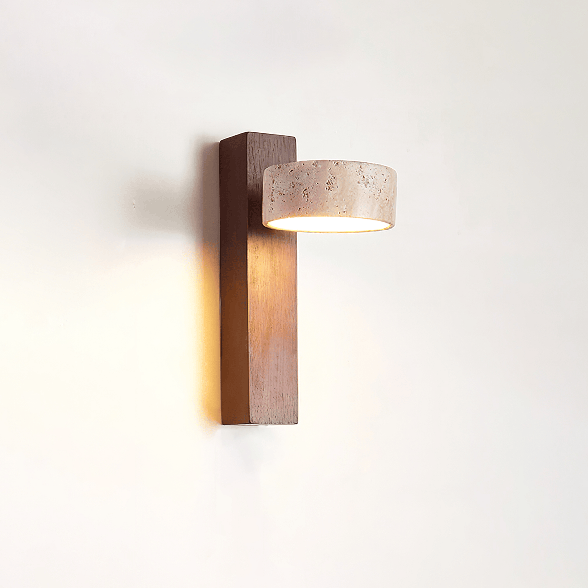 Tavalina Cylinder-Stack Travertine kinkiet