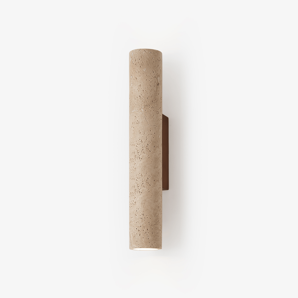 Seranise Slim Cylinder Travertine Kinkiet