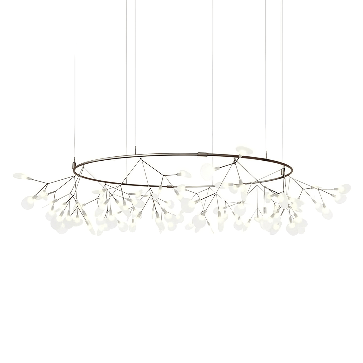 Czarny żyrandol Firefly LED