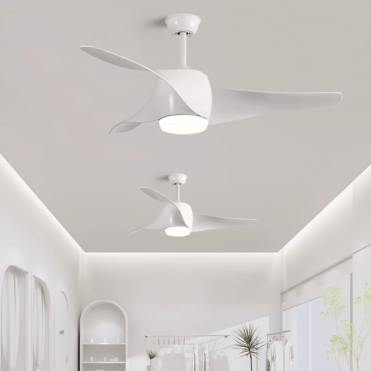 Cirivella lampa sufitowa z wentylatorem