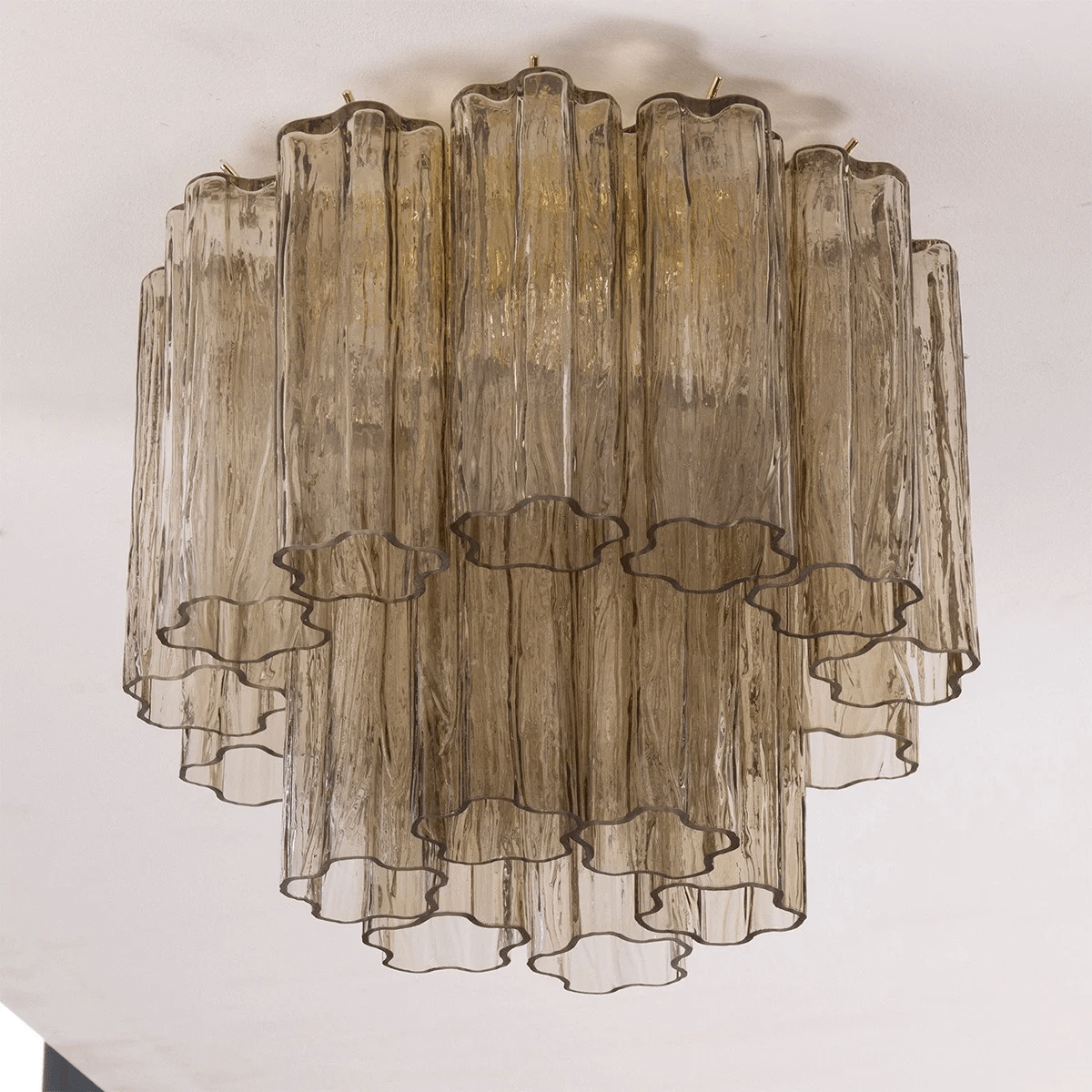 Serin lampa sufitowa w stylu Waterfall, kolor różowy