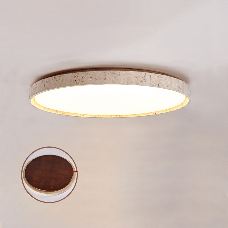 Travertine Round lampa sufitowa