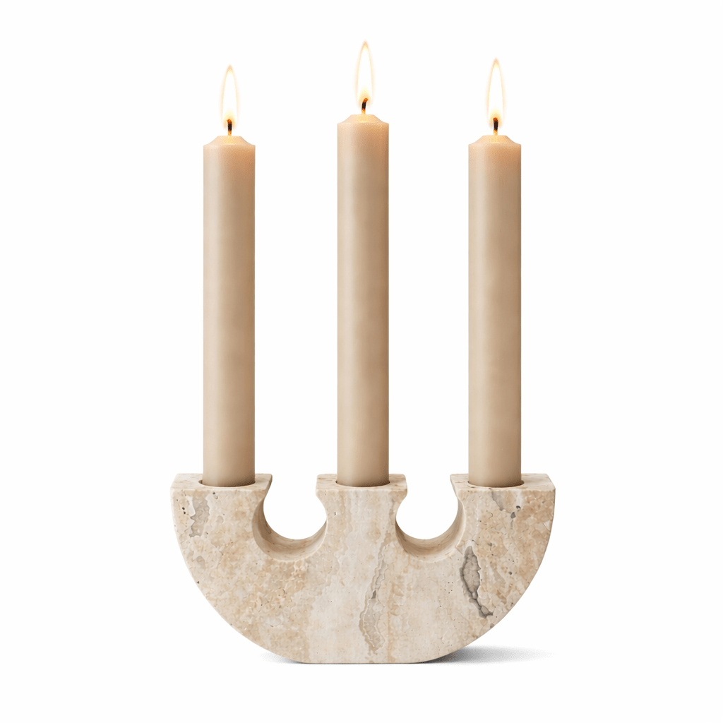 Stone Reliquary żyrandol z kamienia travertynowego