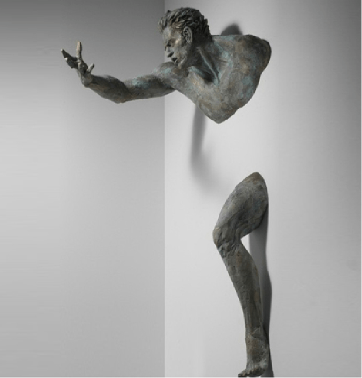 Rzeźba ścienna Morvayne z dynamicznego zbioru Human Sculpture