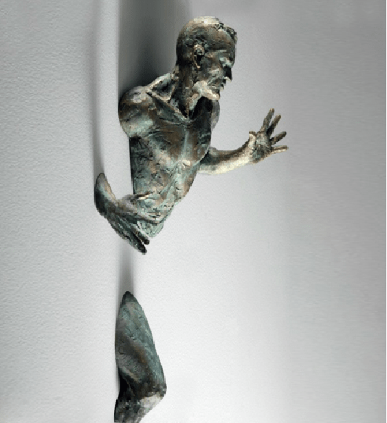 Rzeźba ścienna Morvayne z dynamicznego zbioru Human Sculpture