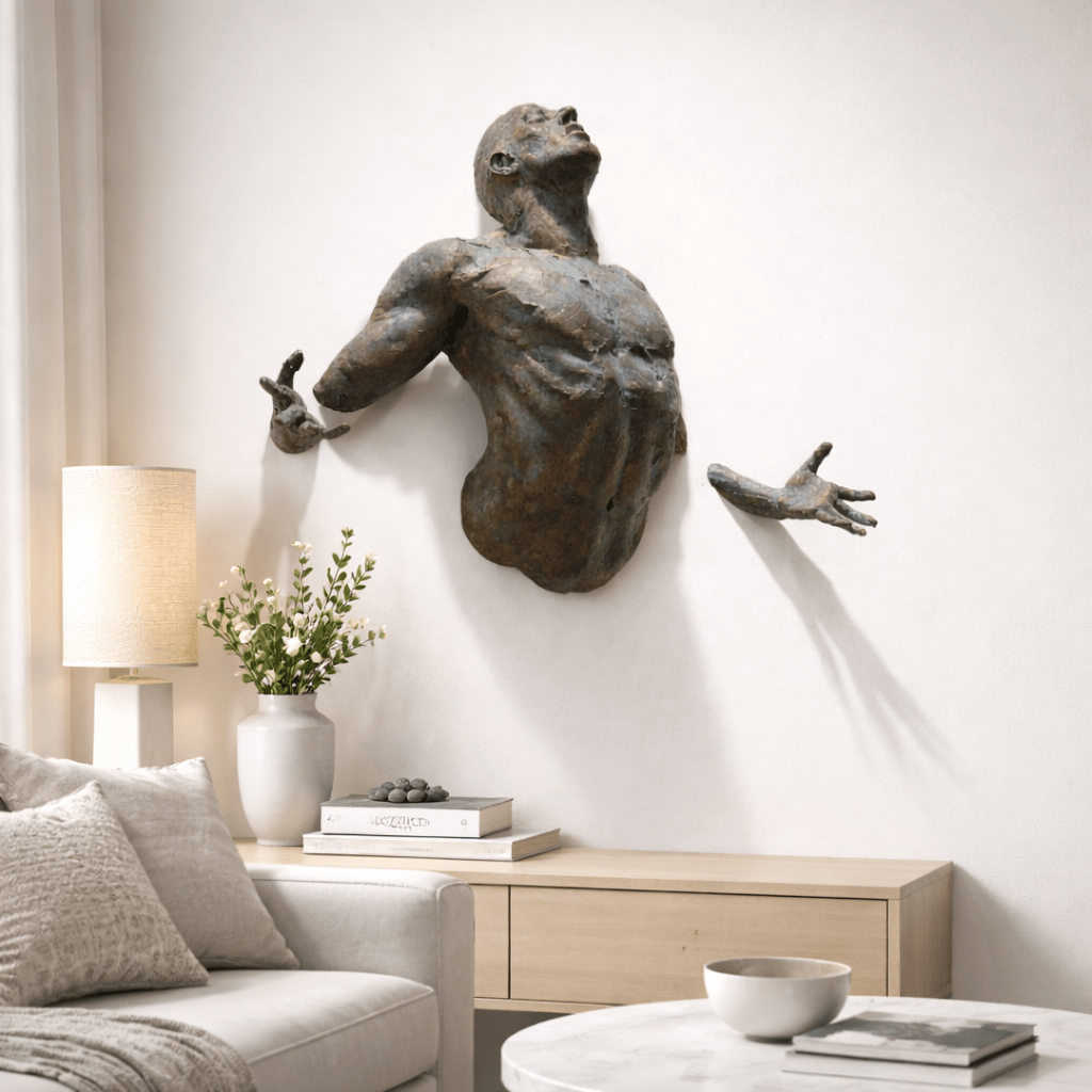 Rzeźba ścienna Morvayne z dynamicznego zbioru Human Sculpture