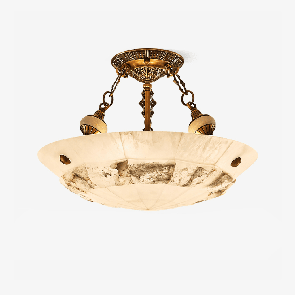 Dorevaux lampa sufitowa z alabastrem