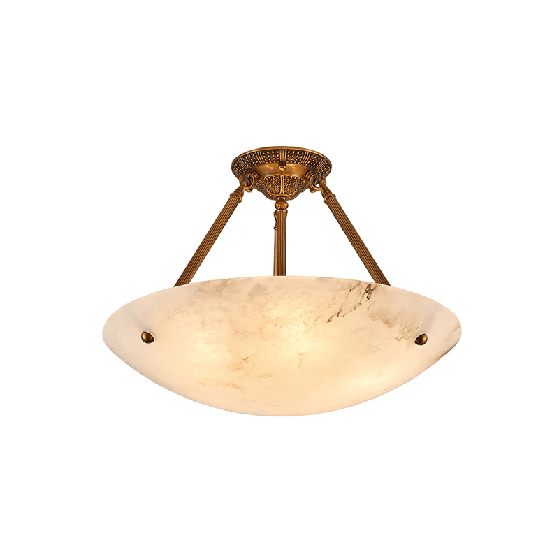 Belvarien lampa sufitowa z alabastrem