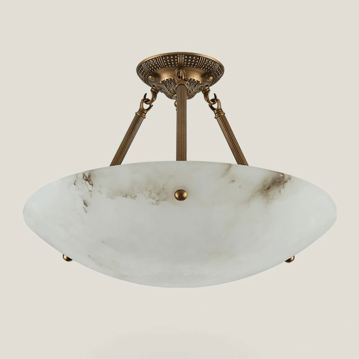 Belvarien lampa sufitowa z alabastrem