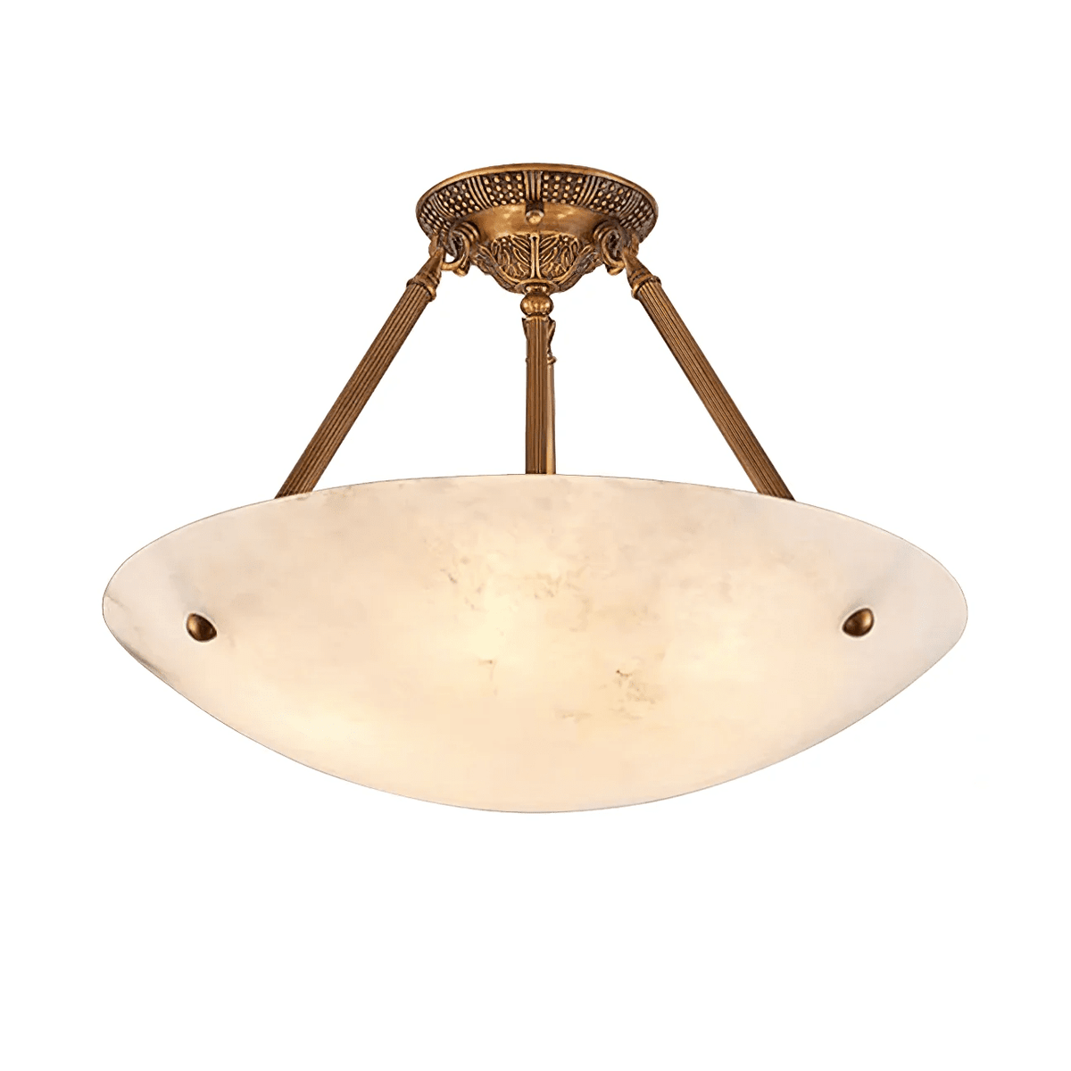 Belvarien lampa sufitowa z alabastrem