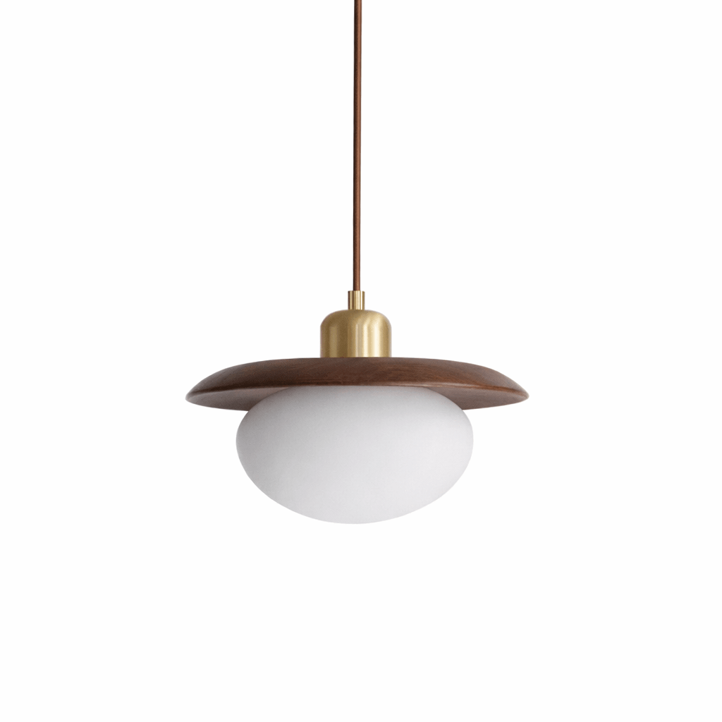 Solmere Alabaster drewniana lampa wisząca