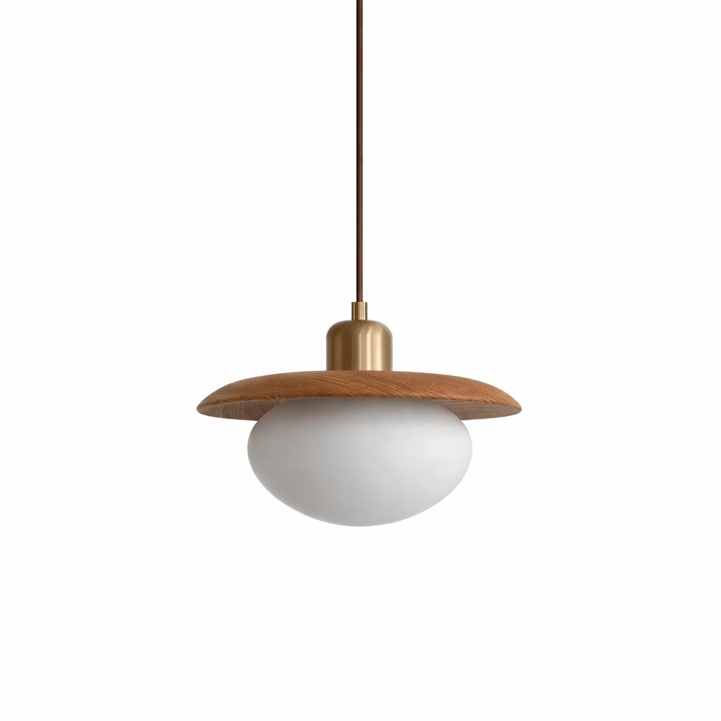 Solmere Alabaster drewniana lampa wisząca