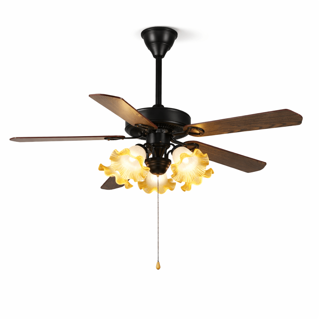 Beaumont vintage lampa sufitowa z wentylatorem