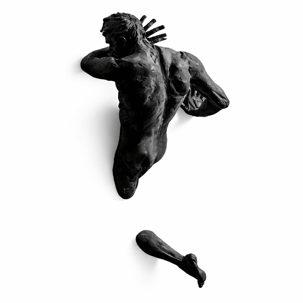 Rzeźba ścienna Morvayne z dynamicznego zbioru Human Sculpture