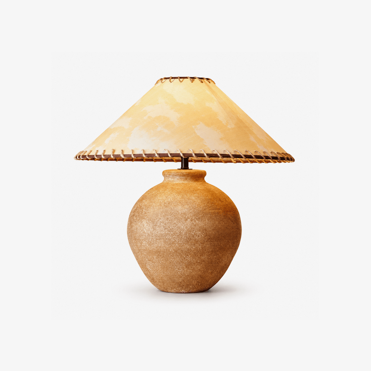 Rivuaya lampa stołowa w kolorze terakoty
