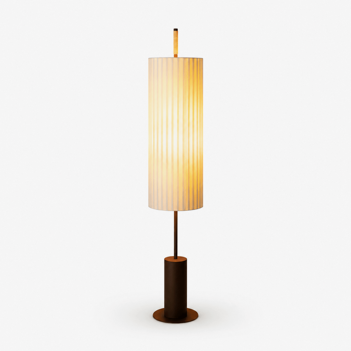 Novalise zewnętrzna lampa stojąca cylindryczna z abażurową osłoną w stylu nowoczesnym minimalistycznym