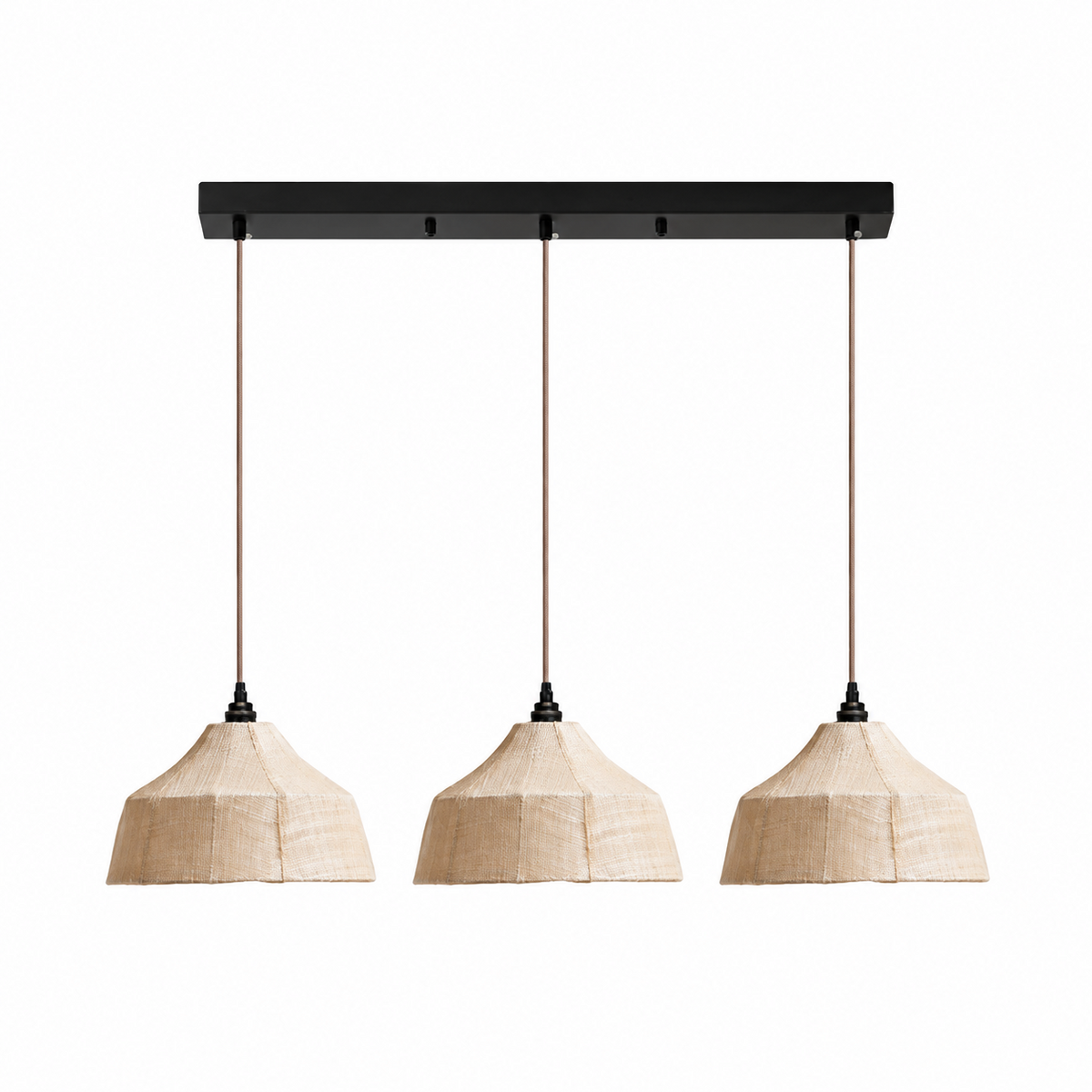 Kirkhurst Lampa wisząca z włókna tkanego