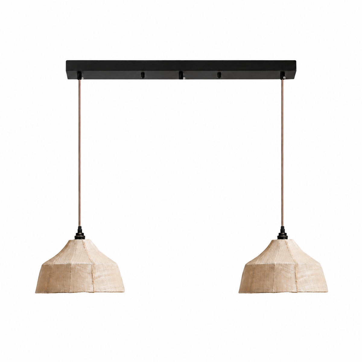 Kirkhurst Lampa wisząca z włókna tkanego