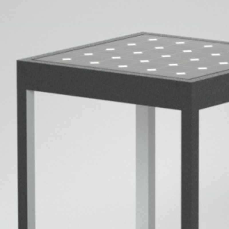 Ray nowoczesna zewnętrzna lampa słupowa z metalu LED