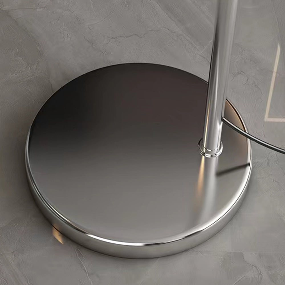 Salgado nowoczesna lampa stojąca Metal Arc Chrome, Study/Bedroom
