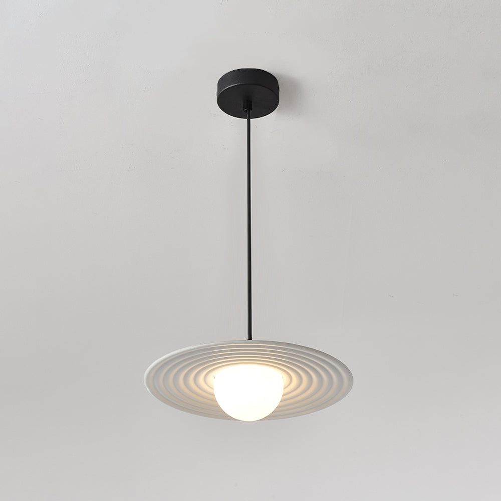 Arisha minimalistyczna lampa wisząca w kształcie pierścienia z gwiazdką, czarna/biała