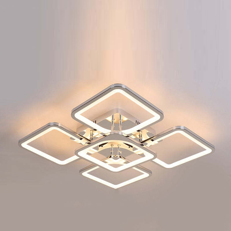 Arisha nowoczesna lampa sufitowa montowana bezpośrednio kwadratowa
