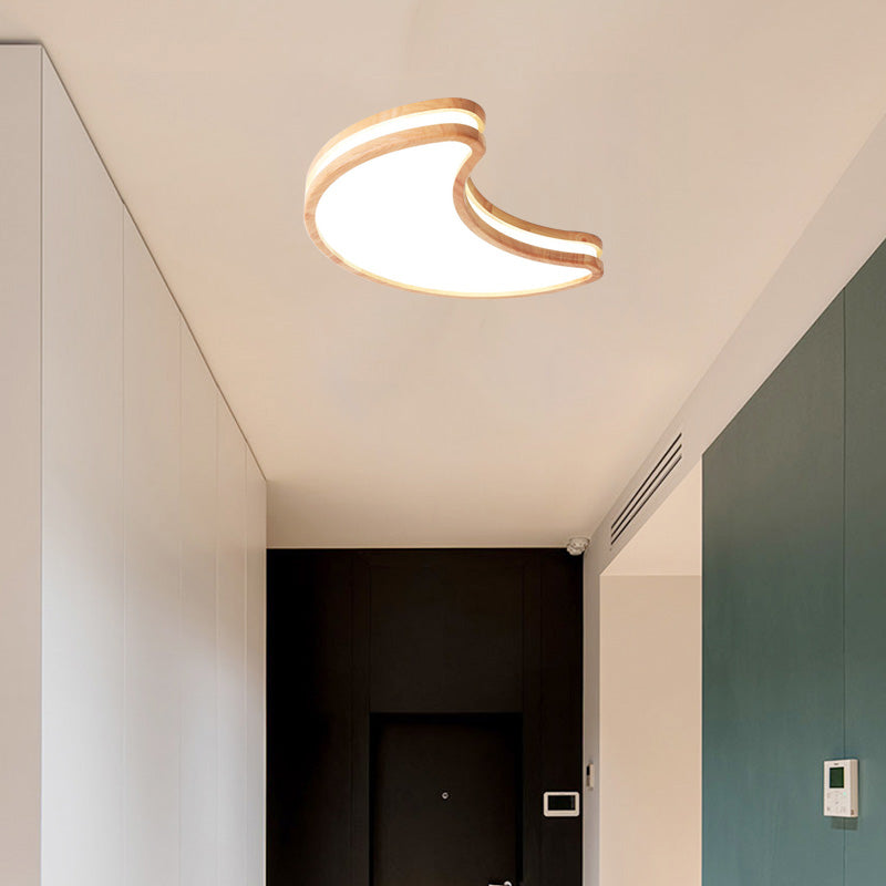Arisha Gwiazda/Chmura/Księżyc Lampa sufitowa montowana bezpośrednio, Drewno i Akryl