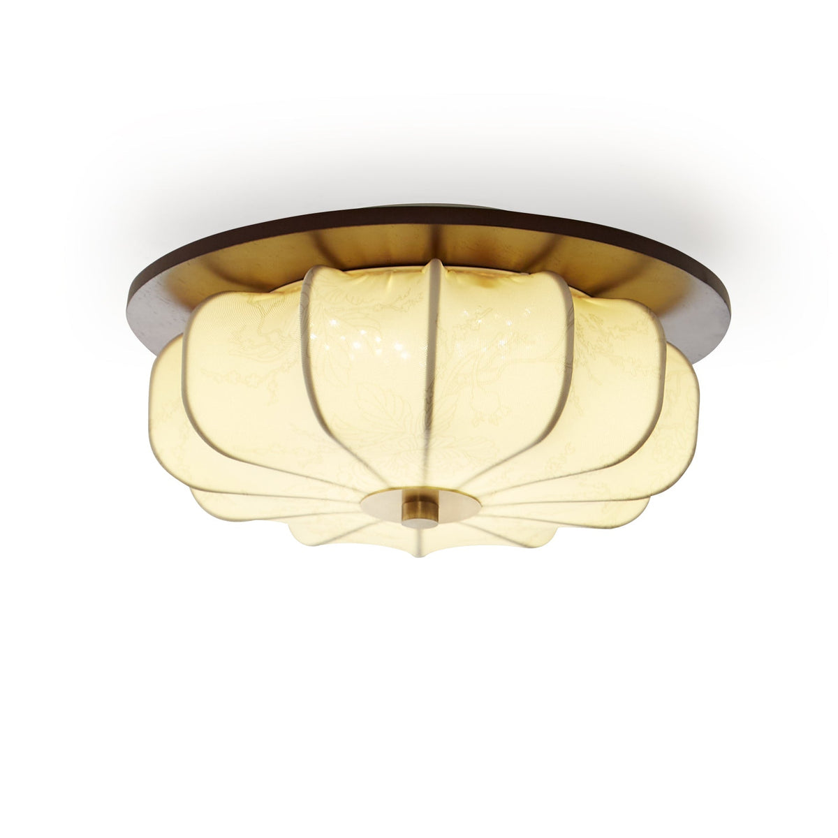 Lampa sufitowa Elowen z płótna