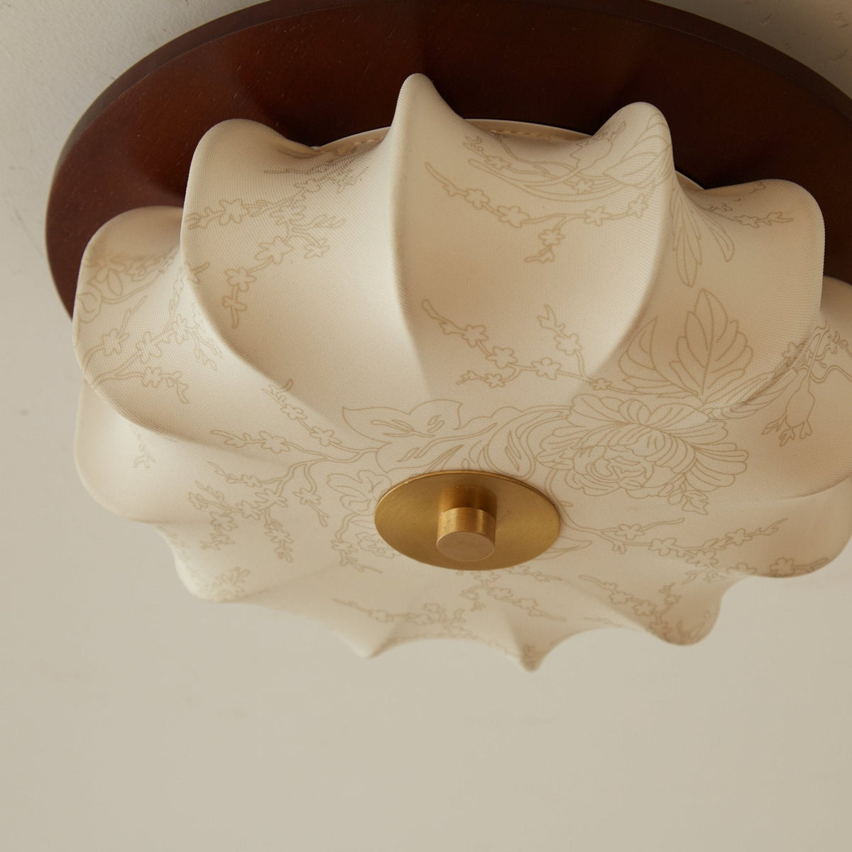 Lampa sufitowa Elowen z płótna