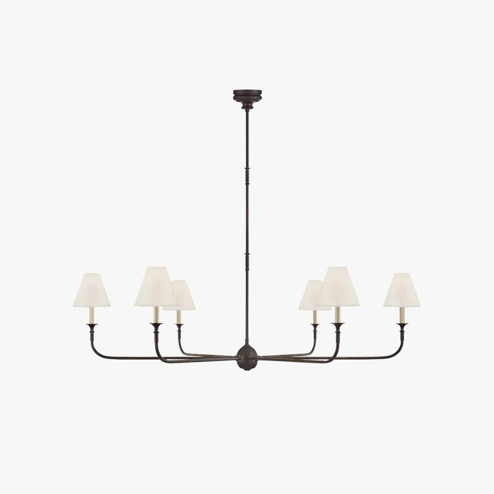 Silva żyrandol retro metal elegancja salon