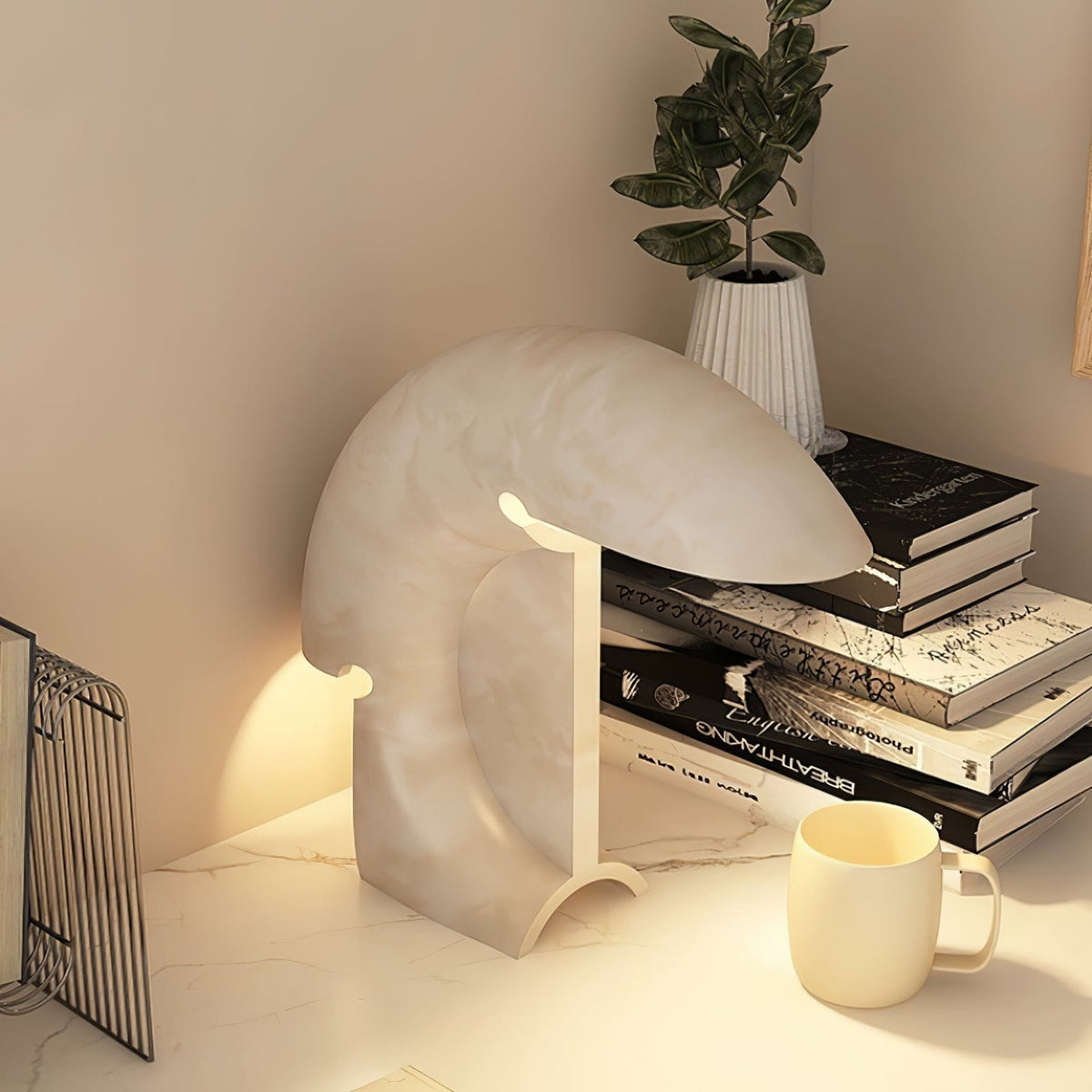 Lampa stołowa Emmy nowoczesna z marmuru