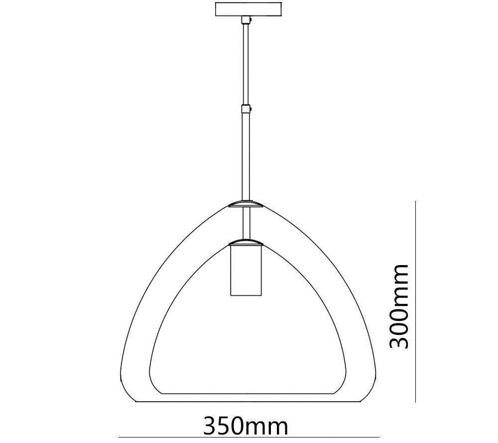 Dera lampa wisząca ze szkła w stylu luksusowym