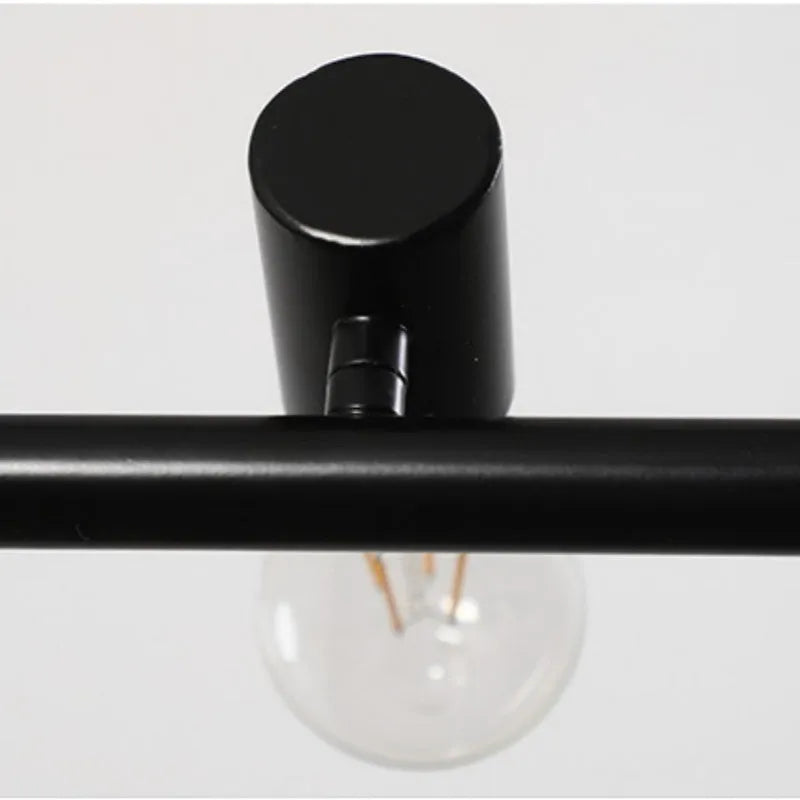 Epoch Vintage LED żyrandol czarny metal jadalnia/salon/bar