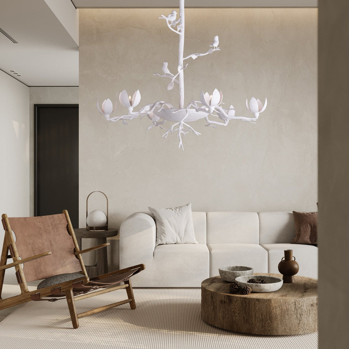 Zox żyrandol w stylu postmodern luxury wykonany z żywicy