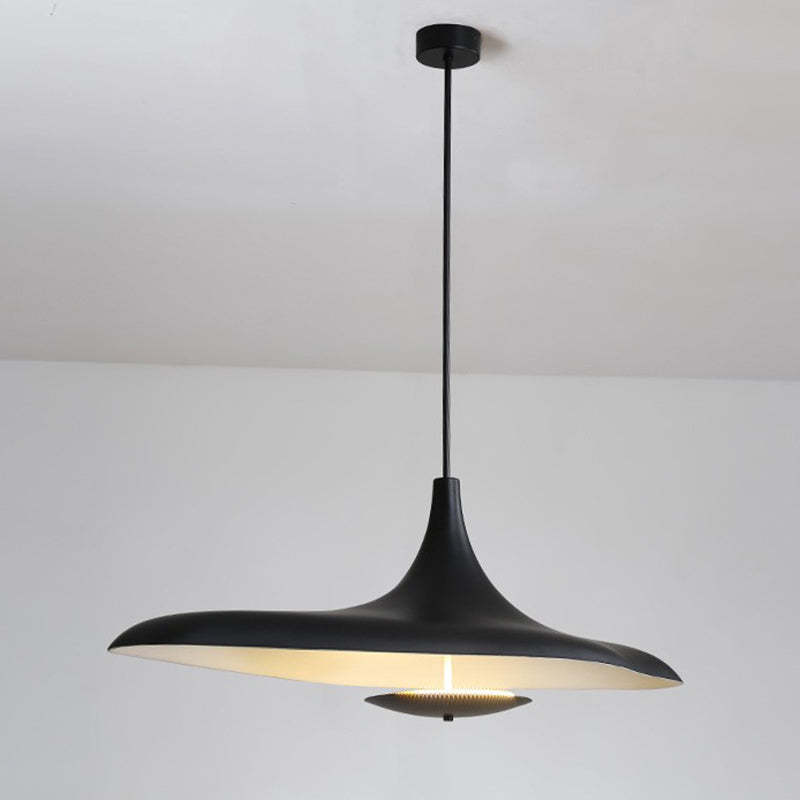 Arisha nowoczesna minimalistyczna lampa wisząca z tworzywa sztucznego w kolorze czarnym/białym