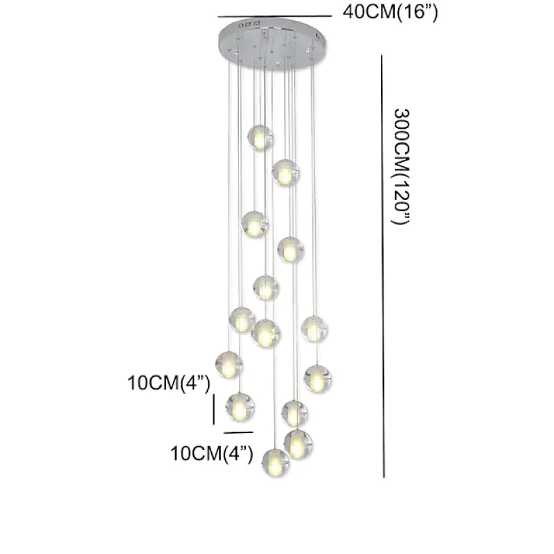 Valentina nowoczesna wielofunkcyjna kulista lampa wisząca, Foyer
