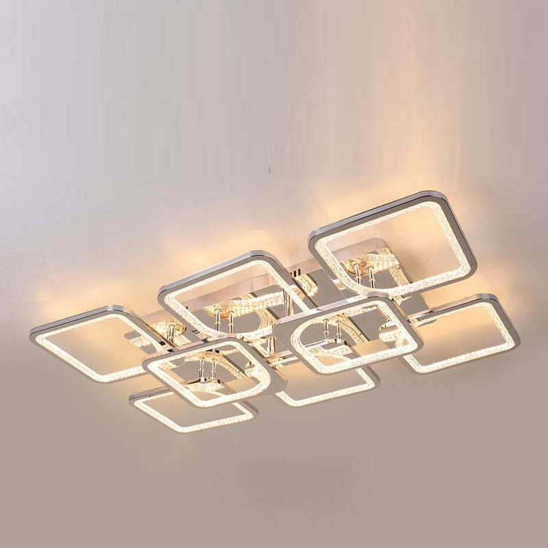 Arisha nowoczesna lampa sufitowa montowana bezpośrednio kwadratowa