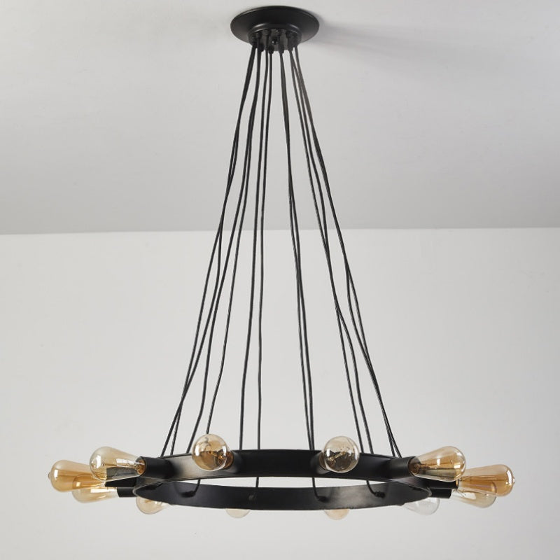 Silva Vintage LED żyrandol brązowy metalowy salon/kawiarnia