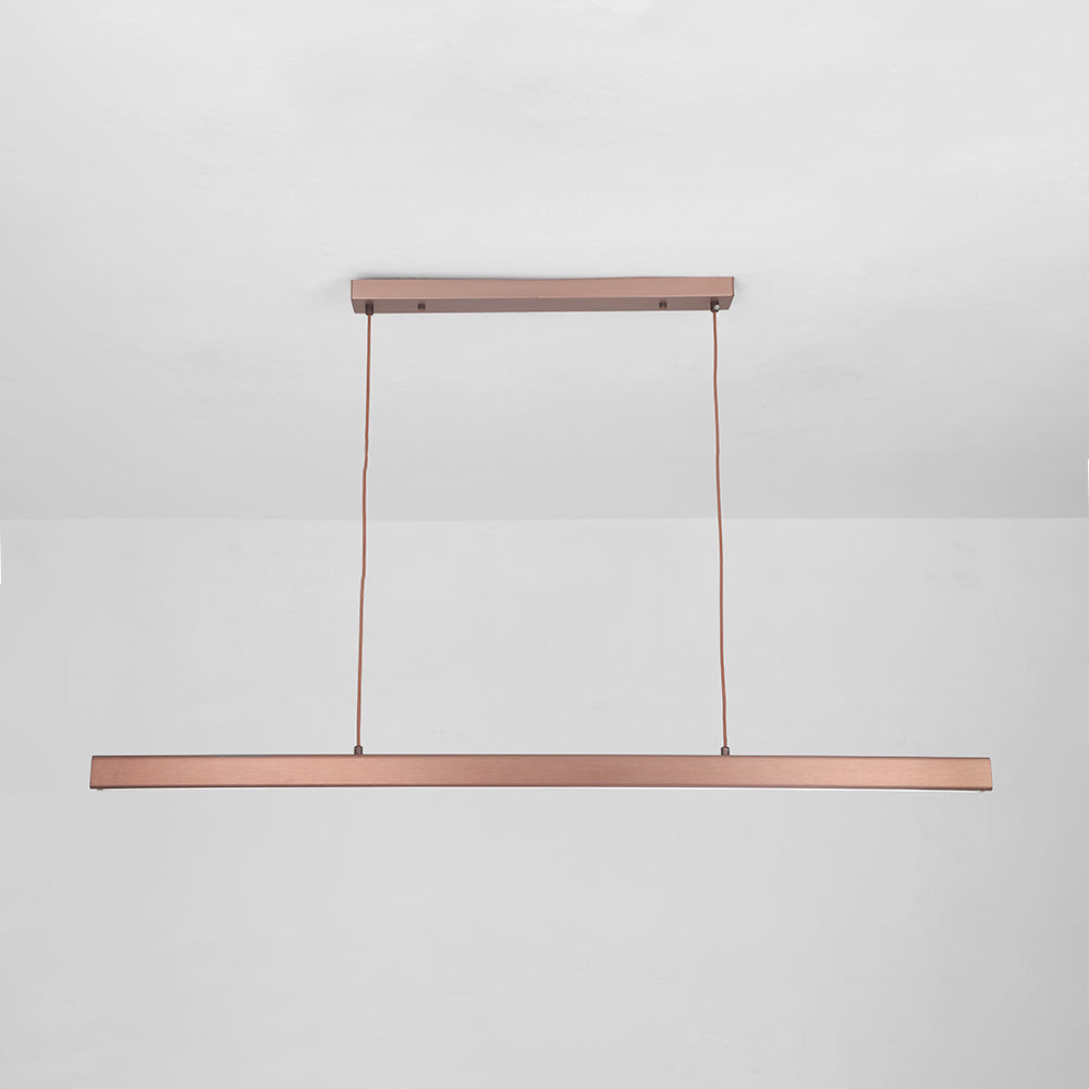 Lerin nowoczesna lampa wisząca liniowa LED czarna/braun